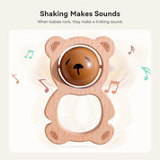 Chocalho de Madeira Urso Musical Montessori