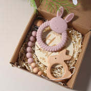 Kit Presente Mordedores e Chocalhos para Bebês