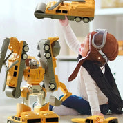 Robô Caminhão Brinquedo 5 Em 1 Monta Desmonta Transformável