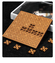 Quebra-cabeça de madeira impossível iq quebra-cabeças para adultos impossível jigsaw quebra-cabeças dez níveis de dificuldade tangram jogos de tabuleiro