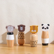 Montessori brinquedos para bebês de madeira dos desenhos animados animal quebra-cabeça brinquedo educação do bebê jogo de quebra-cabeça recém-nascido mão e pé exercício brinquedo