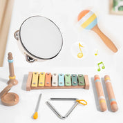 Conjunto Musical Montessori em Madeira para Crianças