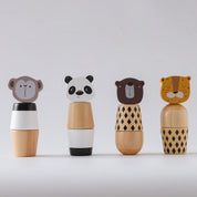 Montessori brinquedos para bebês de madeira dos desenhos animados animal quebra-cabeça brinquedo educação do bebê jogo de quebra-cabeça recém-nascido mão e pé exercício brinquedo