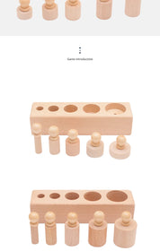 Brinquedo Sensorial Montessori de Encaixe para Crianças