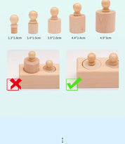 Brinquedo Sensorial Montessori de Encaixe para Crianças