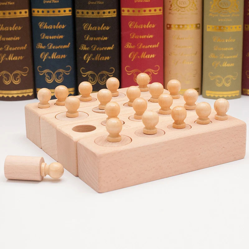 Brinquedo Sensorial Montessori de Encaixe para Crianças