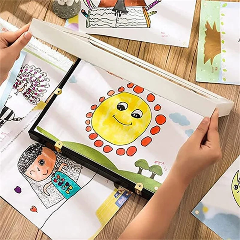 Molduras de arte para crianças, frente magnética aberta, exibição mutável, decoração de casa, quadro infantil para pôster, foto, desenho, pinturas, fotos, novo