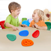 Conjunto Sensorial de Pedras de Silicone para Crianças - Alívio e Concentração