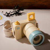 Câmera de Brinquedo Montessori de Madeira