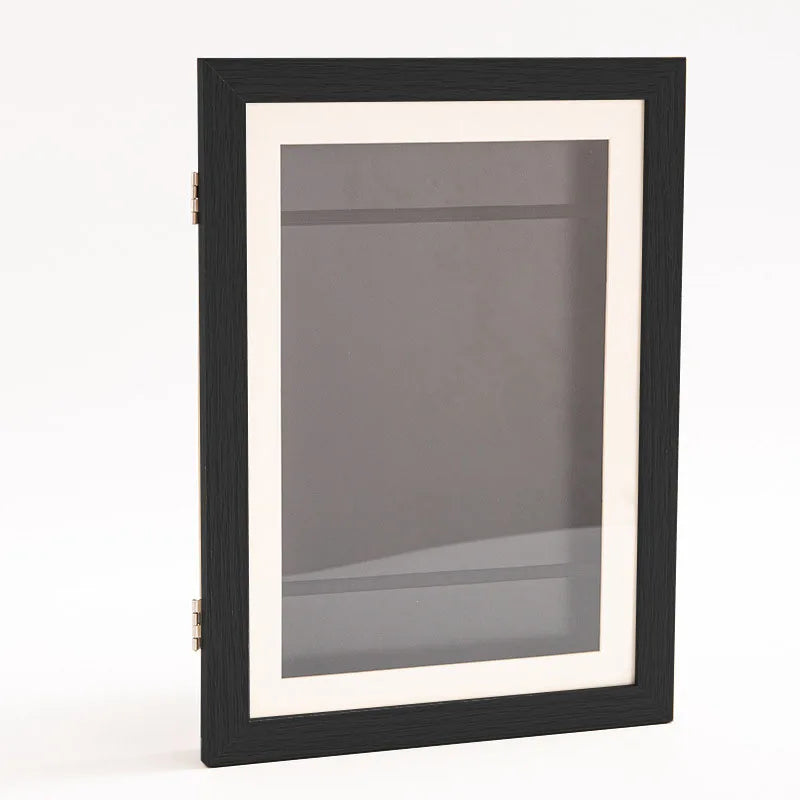 Molduras de arte com aba de madeira, moldura magnética a4, imagem emoldurada, exposição infantil diy de pinturas, decoração de casa, rack de armazenamento