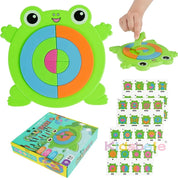 Quebra-Cabeça Montessori Educativo Sapo Colorido - 18 Peças