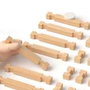 Quebra-Cabeça 3D de Madeira Montessori Várias Opções de Montagem - 100 Peças
