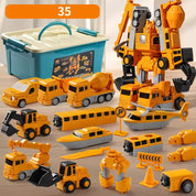 Robô Caminhão Brinquedo 5 Em 1 Monta Desmonta Transformável