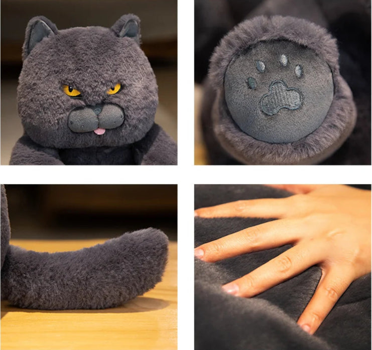 Gato de Pelúcia Kawaii Britânico Shorthair 30-60 cm