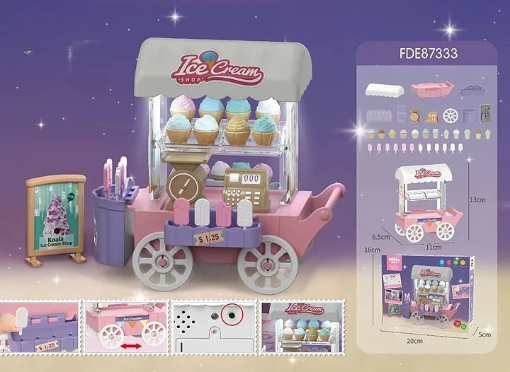 Brinquedo de Carrinho de Compras em Miniatura DIY