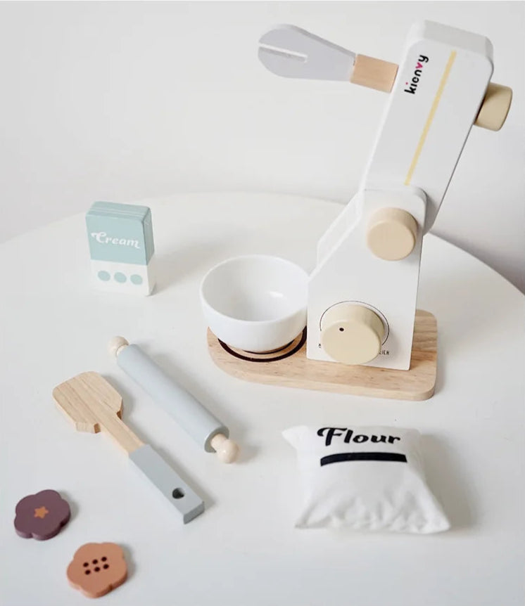 Cozinha de madeira fingir jogar brinquedo simulação máquina café de madeira torradeira misturador alimentos do bebê aprendizagem precoce brinquedos educativos