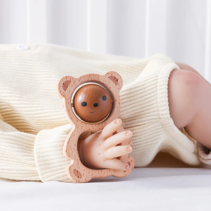 Chocalho de Madeira Urso Musical Montessori
