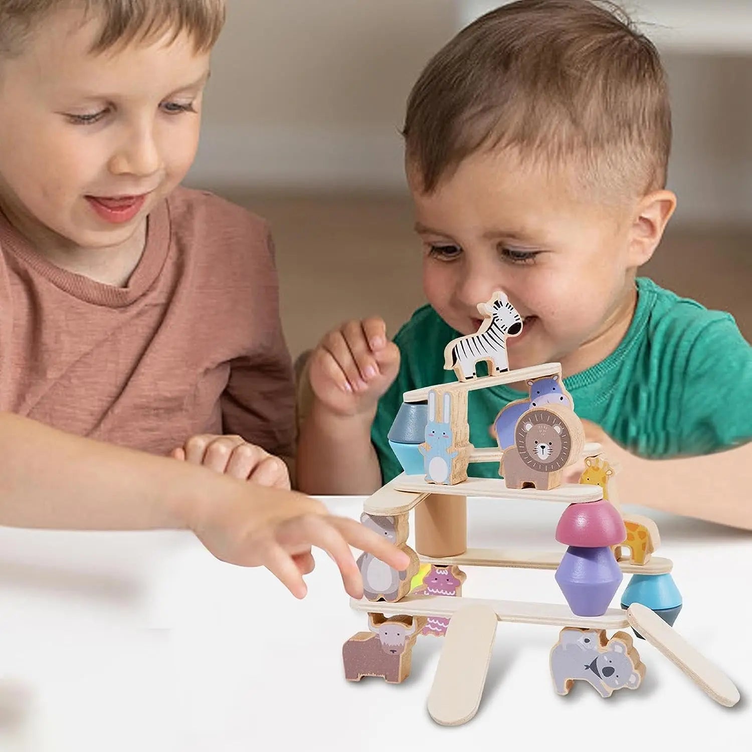 Brinquedo de Equilíbrio Montessori de Madeira para Crianças