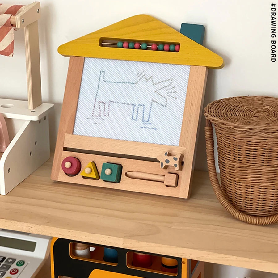 Prancheta Magnética Montessori para Crianças - Aprendizagem Criativa