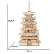 Quebra-Cabeça 3D de Madeira Modelos Torres Famosas