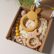 Kit Presente Mordedores e Chocalhos para Bebês