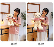80cm bonito macio fresco casal urso brinquedos de pelúcia kawaii presente de natal travesseiro crianças brinquedos de pelúcia decoração do quarto ponto urso de pelúcia