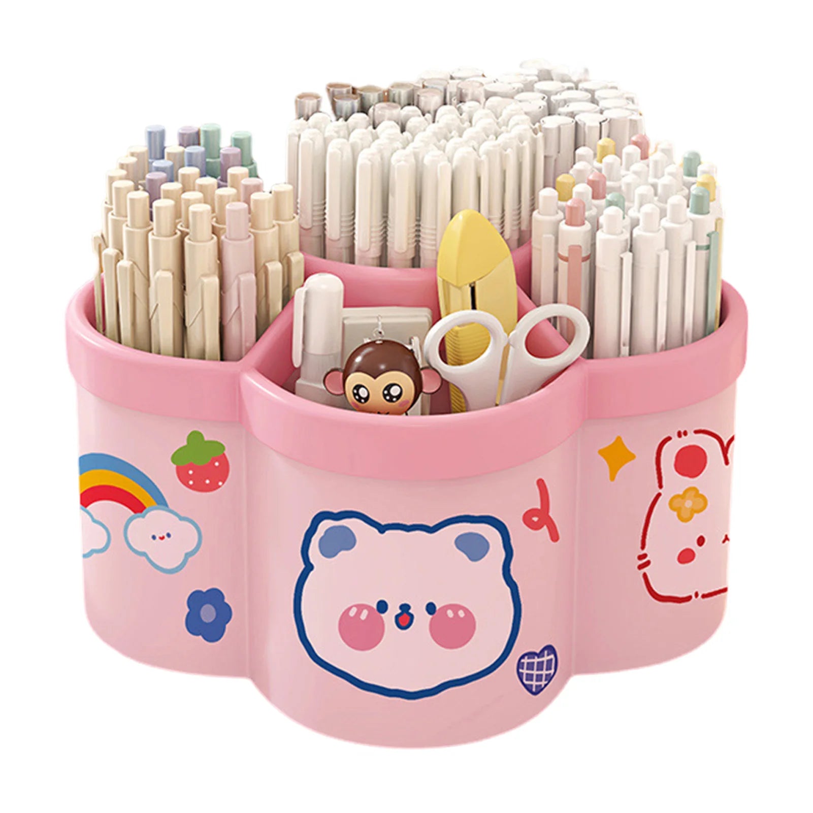 Suporte Infantil Giratório para Lápis Canetas - Organização e Estilo
