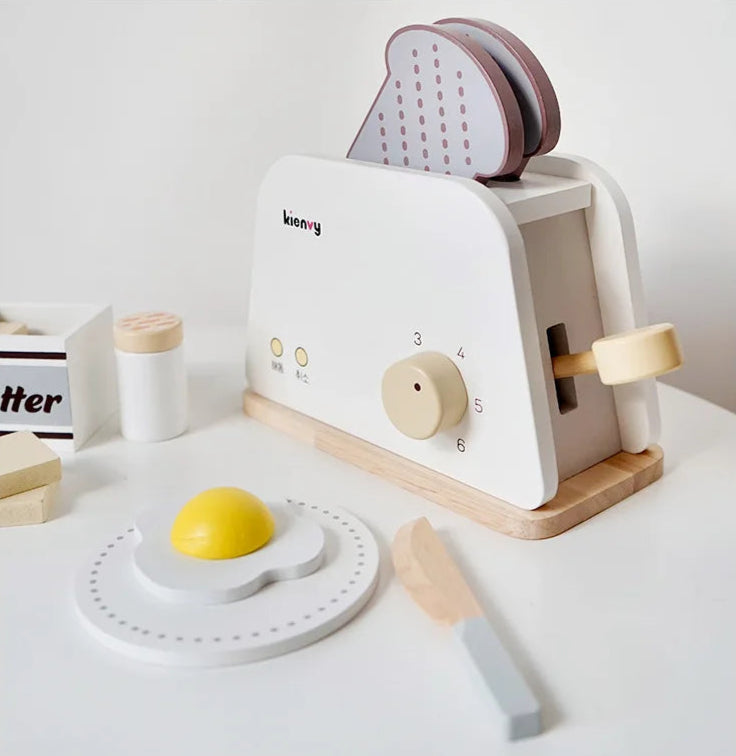 Cozinha de madeira fingir jogar brinquedo simulação máquina café de madeira torradeira misturador alimentos do bebê aprendizagem precoce brinquedos educativos