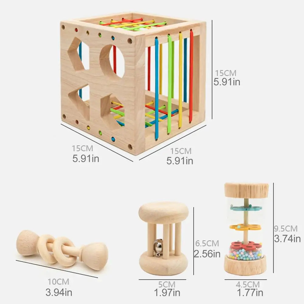 Brinquedo sensorial de motor fino, cubo sensorial para classificação de formas de cores, idade de 1 a 3 anos, meninos e meninas, desenvolve atividades de habilidades motoras finas para