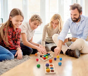 Jogo de Correspondência Montessori de Madeira Arco Íris