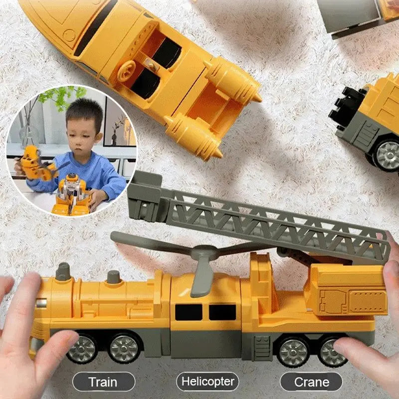 Robô Caminhão Brinquedo 5 Em 1 Monta Desmonta Transformável