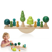Quebra-cabeças jogo educativo montessori bebê feixe de equilíbrio jogo brinquedos para crianças estilo nórdico blocos de construção de madeira brinquedos para crianças