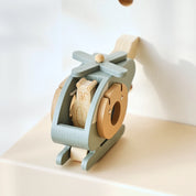 Helicóptero de Brinquedo Montessori de Madeira