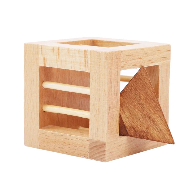 Brinquedo Educativo de Madeira – Caixa de Permanência Montessori