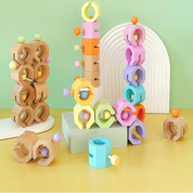 Brinquedo Peças de Montagem - Sensorial Montessori em Madeira