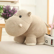 Pelúcia Hipopótamo e Elefante Kawaii - 20/25/35cm