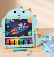 Labirinto Magnético Montessori com Tema de Dinossauro