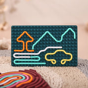 Tabuleiro Sensorial Montessori de Silicone para Crianças