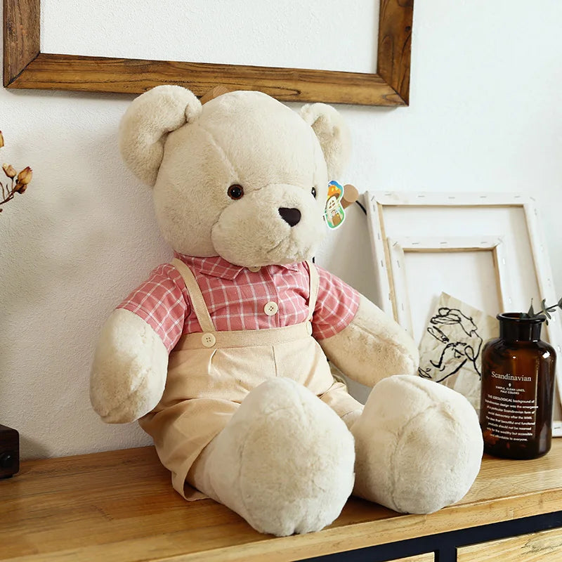 80cm bonito macio fresco casal urso brinquedos de pelúcia kawaii presente de natal travesseiro crianças brinquedos de pelúcia decoração do quarto ponto urso de pelúcia