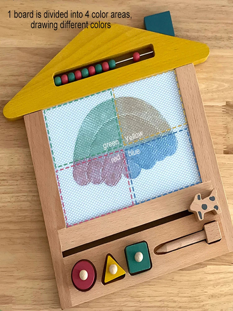 Prancheta Magnética Montessori para Crianças - Aprendizagem Criativa