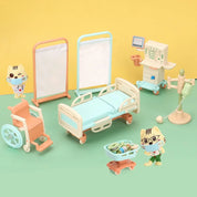 Brinquedo Miniaturas Playset Médico de Gatinhos