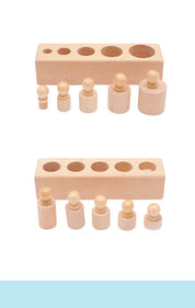 Brinquedo Sensorial Montessori de Encaixe para Crianças
