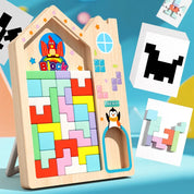 Blocos de Construção de Madeira para Desenvolvimento Infantil