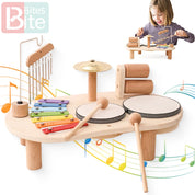 Instrumentos Musicais Montessori de Madeira para Crianças