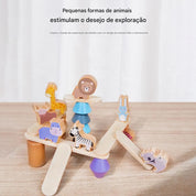 Brinquedo de Equilíbrio Montessori de Madeira para Crianças