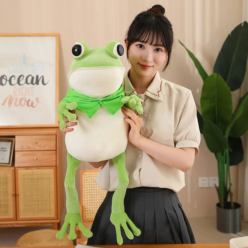 Pelúcia Kawaii Sapo Olhos Grandes