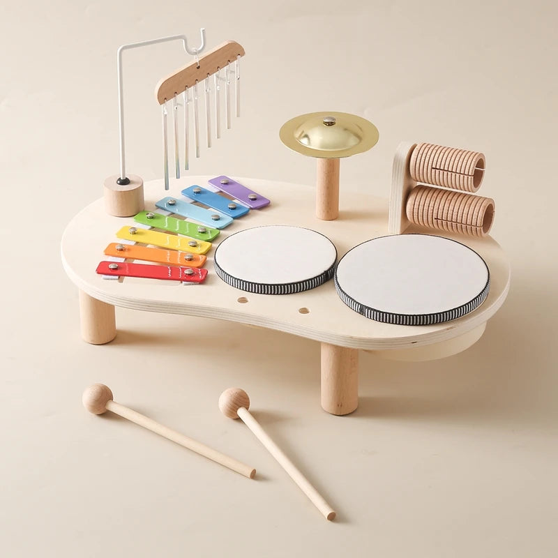 Instrumentos Musicais Montessori de Madeira para Crianças