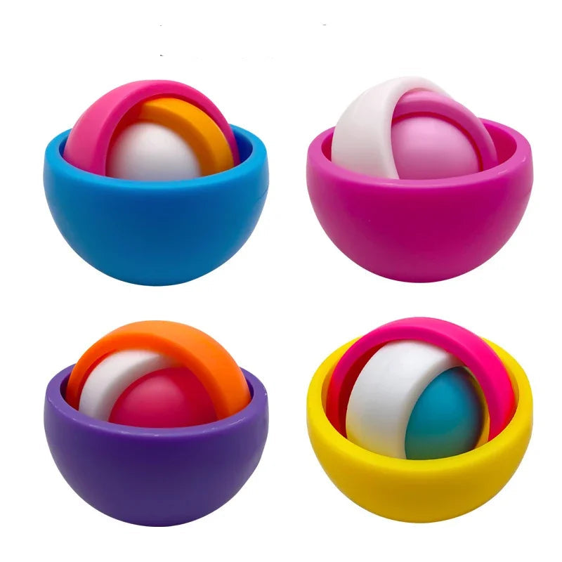 Bola Sensorial 3D Fidget Giroscópio Antiestresse