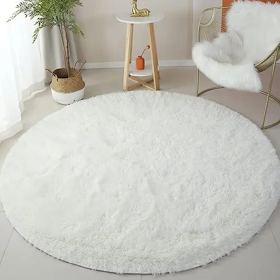 Tapete de Pelúcia Redondo Fofo para Crianças - Conforto e Elegância