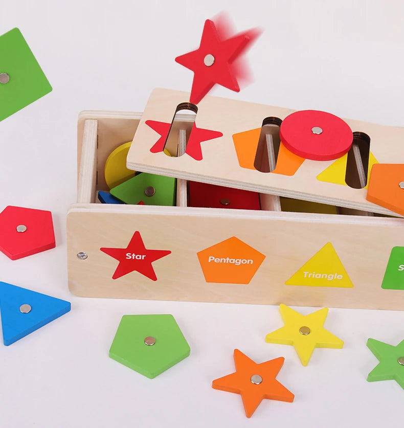 Brinquedo Educativo Montessori de Madeira com Jogo de Pesca Divertido